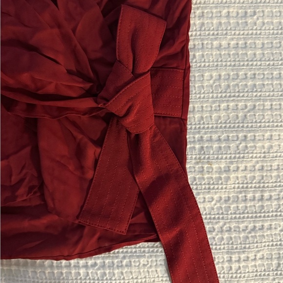 [2] H&M Rich Red Sleeveless Wrap Tank - Picture 3 of 5